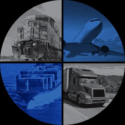 52Logistics transport fleet on the road